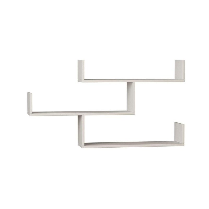 White Floating Wall Shelf, Modern Minimalist Display Ledge, Small Picture Ledge for Frames, Plants or Decor, Simple Wall Shelf Accent for Living Room or Bedroom