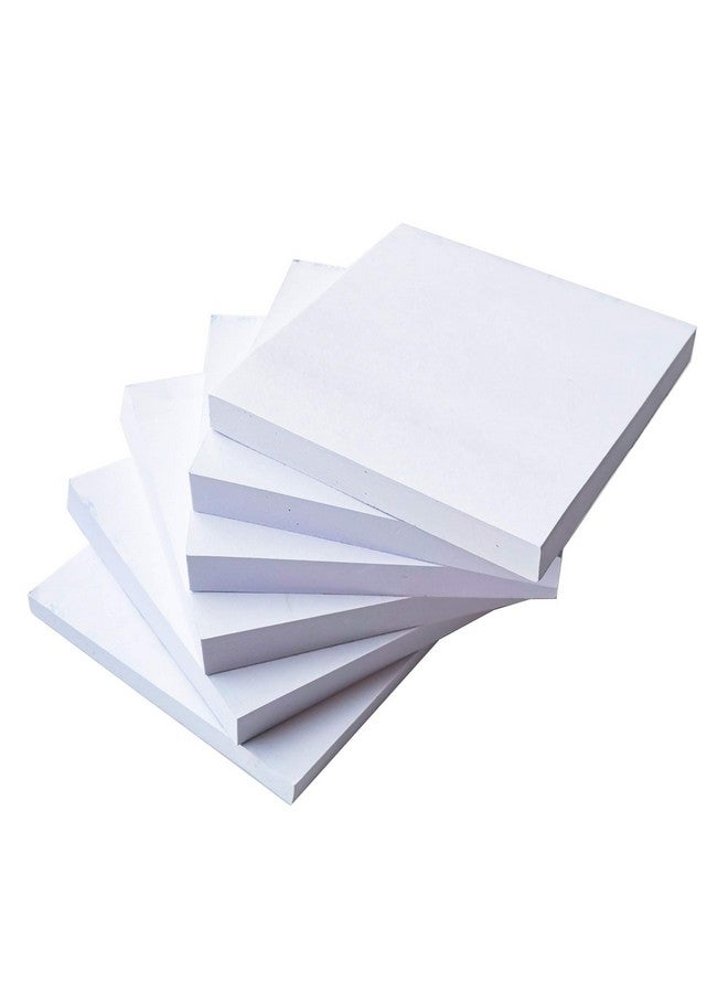 LinQuick White Sticky Notes 6 Pads 3 X 3 Inch 100 Sheets/Pad Selfstick Notes Pads 600 Sheets Total - Image 1