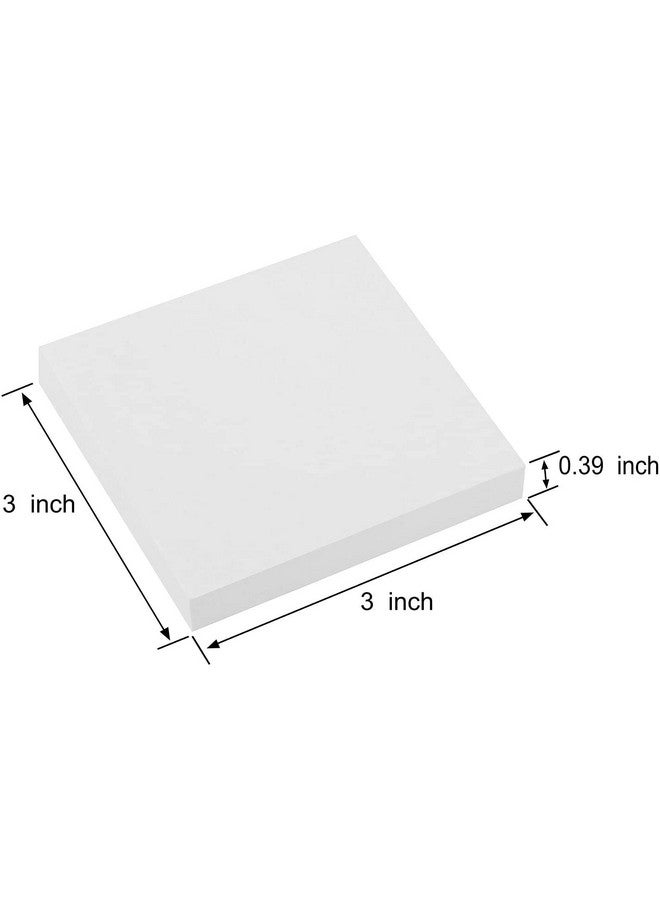 LinQuick White Sticky Notes 6 Pads 3 X 3 Inch 100 Sheets/Pad Selfstick Notes Pads 600 Sheets Total - Image 2
