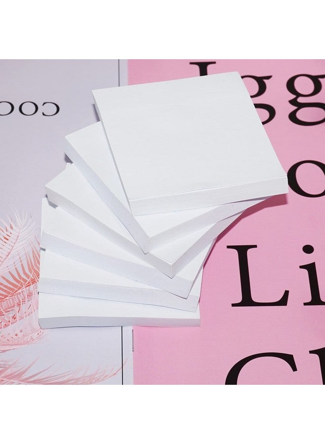 LinQuick White Sticky Notes 6 Pads 3 X 3 Inch 100 Sheets/Pad Selfstick Notes Pads 600 Sheets Total - Image 5