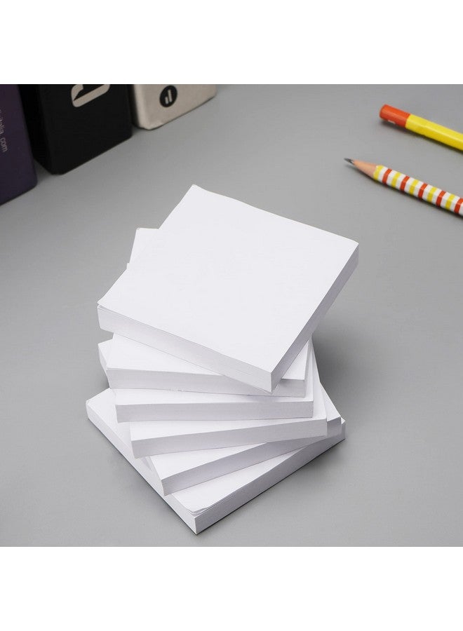 LinQuick White Sticky Notes 6 Pads 3 X 3 Inch 100 Sheets/Pad Selfstick Notes Pads 600 Sheets Total - Image 4