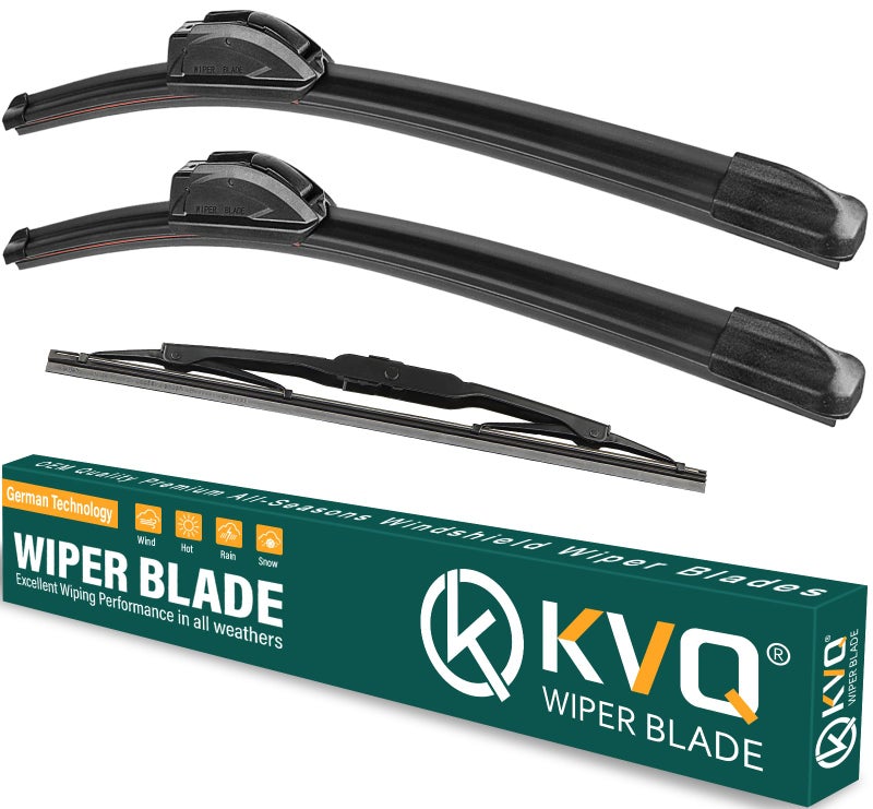 KVQ Windshield Wiper Blades Replacement for GMC Terrain 2018 2019 2020 2021Original Equipment Replacement Front Rear Wiper Blade Set 24 18 12 Set of 3
