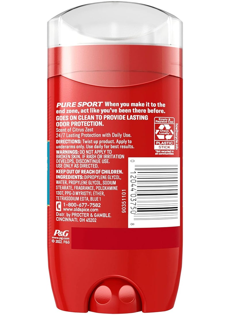 Old Spice Old Spice Red Zone Pure Sport Anti-Perspirant Deodorant For Men 3 oz  - Image 2