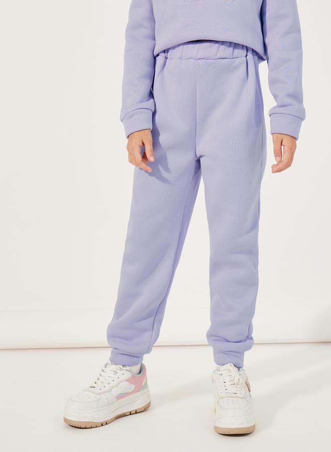 Styli Embossed Slogan Print Round Neck Sweatshirt & Joggers Set - Image 5