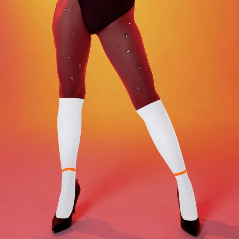 Compression Socks Xl Size, Mid-calf Anti-clot Elastic Stockings, Breathable Compression Garments for Circulation Support and Daily Protection Random Color - Image 5