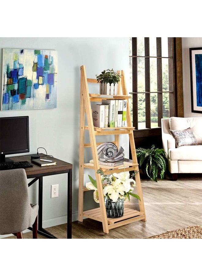 Cady One - 4 tier solid wood plant stand - Image 1