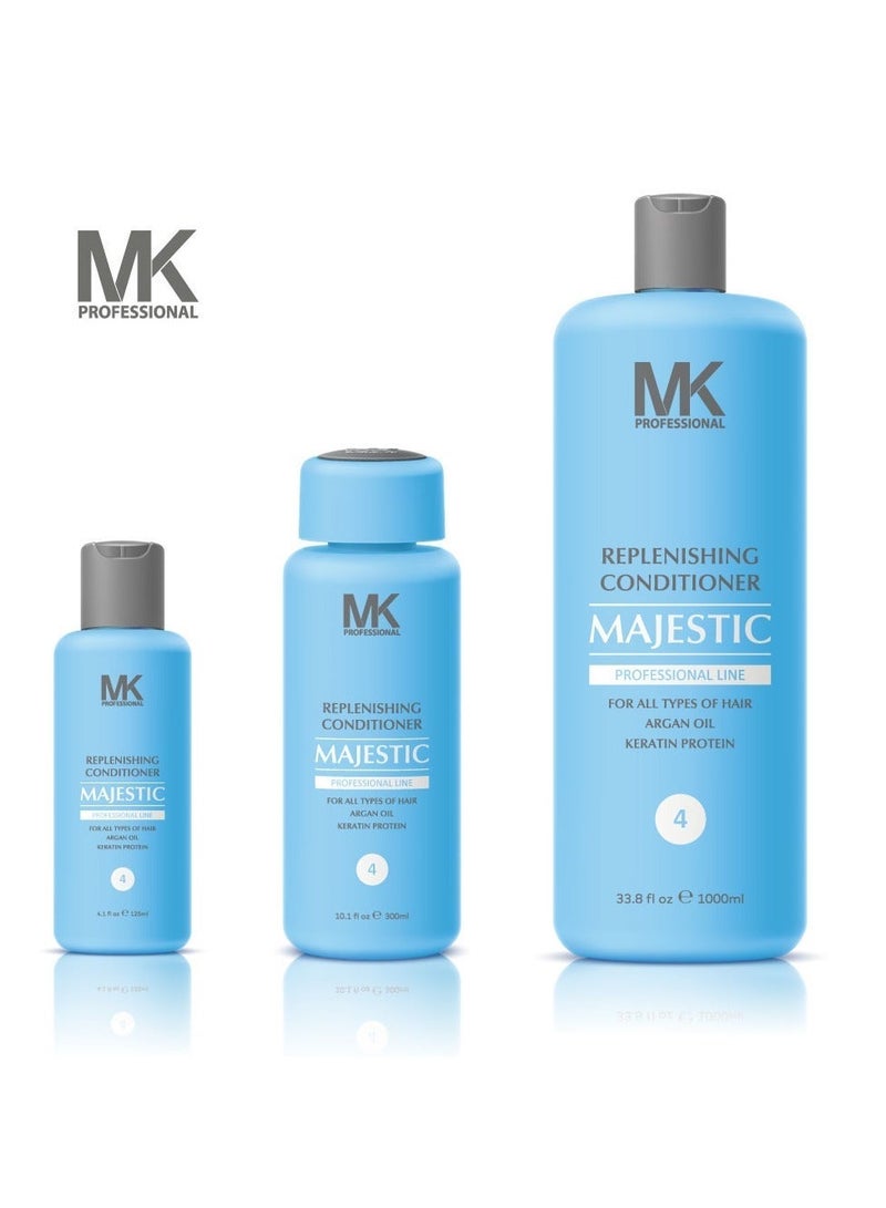 Majestic MK professional Replenishing All Hairs Conditioner with Argan Oil for 125ml - Image 3