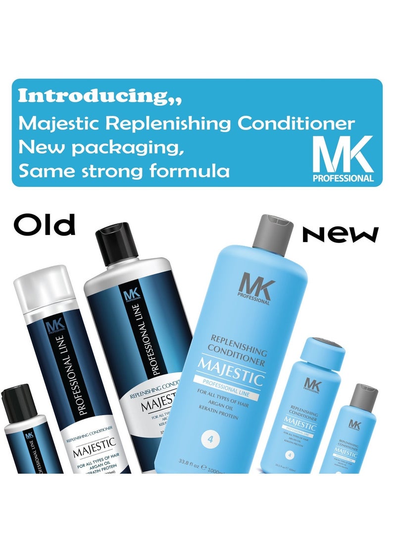 Majestic MK professional Replenishing All Hairs Conditioner with Argan Oil for 125ml - Image 4