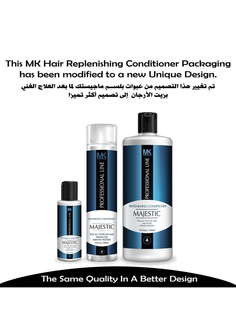 Majestic MK professional Replenishing All Hairs Conditioner with Argan Oil for 125ml - Image 5