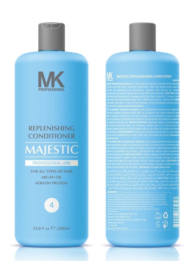 Majestic MK professional Replenishing All Hairs Conditioner with Argan Oil for 125ml - Image 2