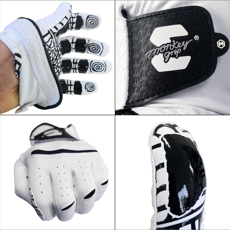 MONKEY GRIP Golf Glove Premium Synthetic Silicon Non silp Power Gip Slice Killer No Twist, Left Hand (Man-Large) - Image 5