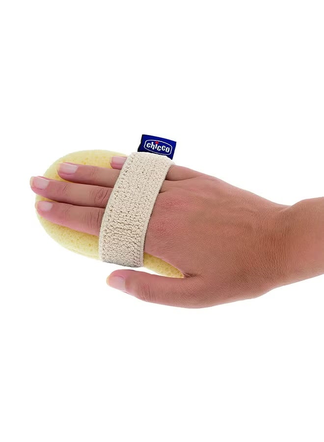 شيكو ليفة استحمام للأطفال الرضع بقفاز وحزام يد لغسيل آمن ومريح بيد واحدة لون زهرى (0 أشهر فما فوق) - Image 3