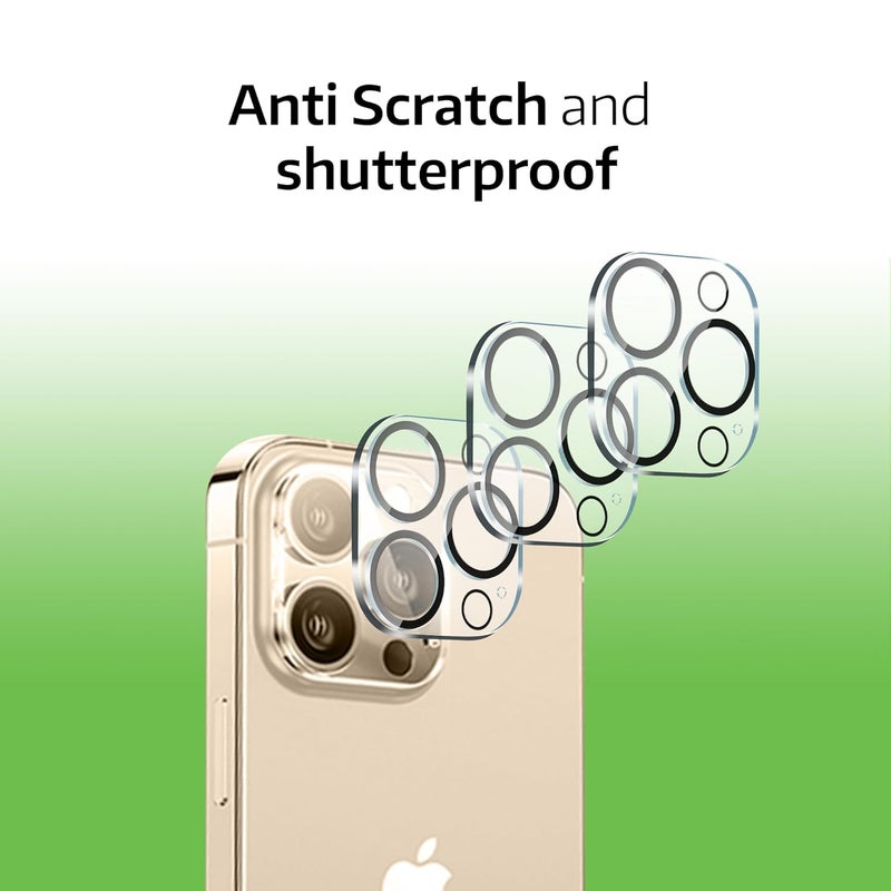 ZedGear Tempered Glass Camera Lens Protector For iPhone 13 Pro 6.1" & iPhone 13 Pro Max 6.7" Camera Lens Protection with Anti Scratch Ultra Clear 9H Hardness Glass For iPhone 13 Pro / 13 Pro Max - Image 4