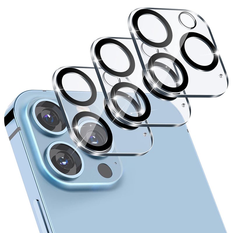 ZedGear Tempered Glass Camera Lens Protector For iPhone 13 Pro 6.1" & iPhone 13 Pro Max 6.7" Camera Lens Protection with Anti Scratch Ultra Clear 9H Hardness Glass For iPhone 13 Pro / 13 Pro Max - Image 1