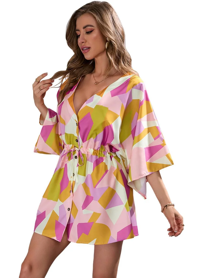 YUNIQEE Multicolour Printed Fit & Flare Dress