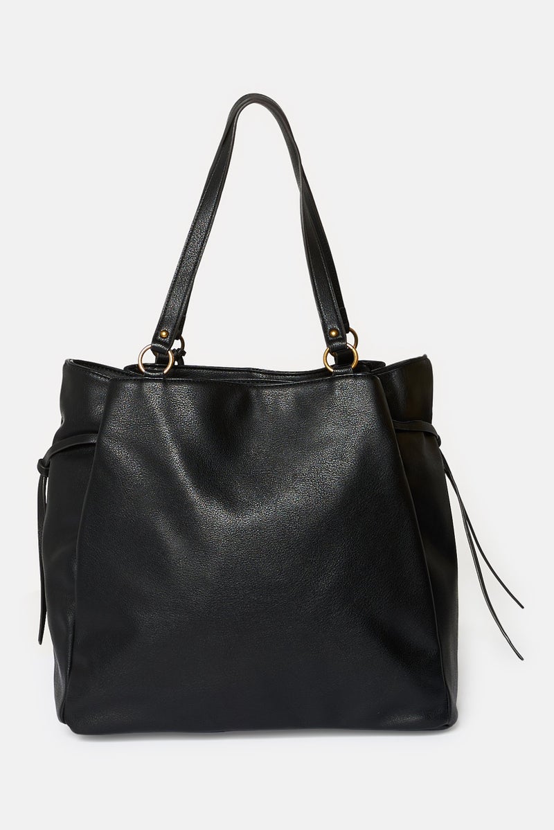 Sam And Libby Women Brand Logo Totes Bag, Black - Image 3