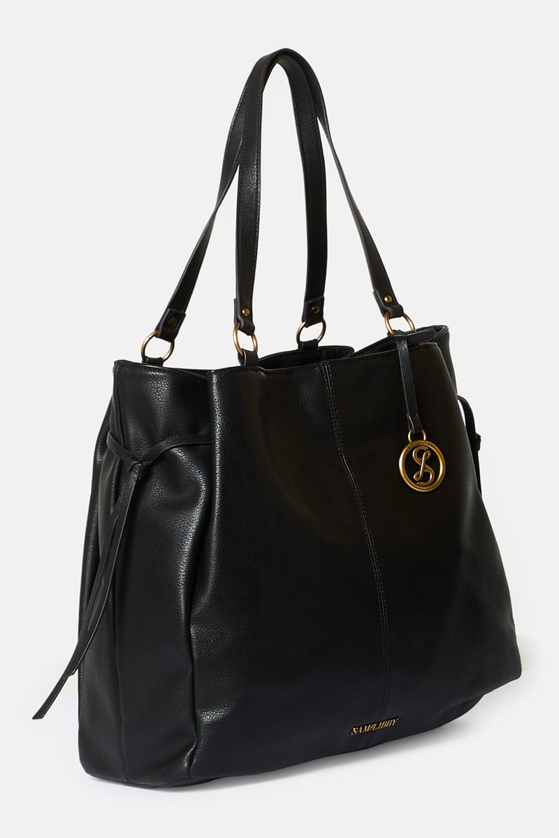 Sam And Libby Women Brand Logo Totes Bag, Black - Image 2