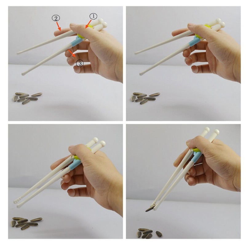 Training Chopsticks Reusable Practice Chopsticks for Children Kids Baby (Random Color) - Image 2