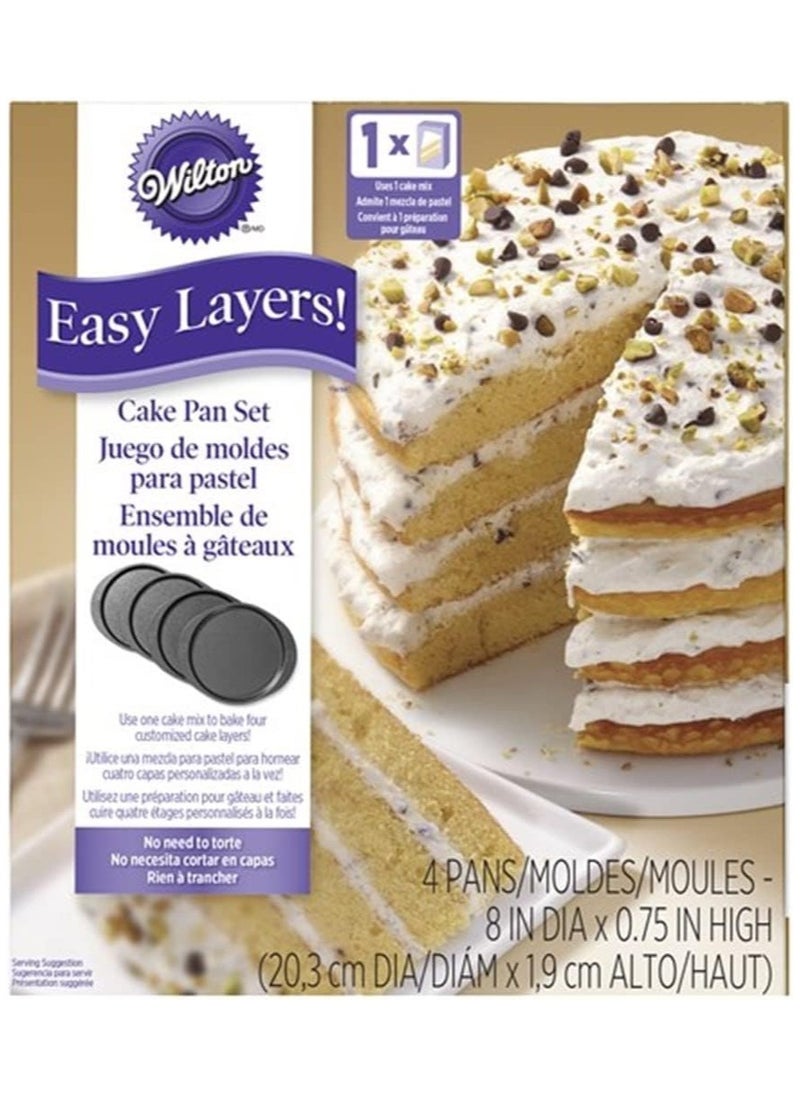 Wilton - Round Cake Pan 4 Pieces Set - Image 1