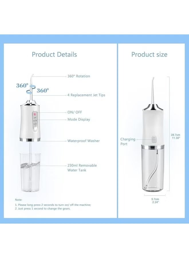 Water Oral Irrigator for Cleaning Teeth and Gums (Multicolor) - Image 5
