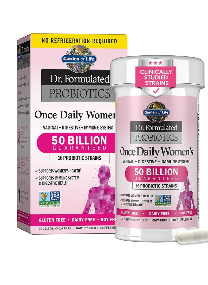 جاردن أوف لايف Garden of Life Dr. Formulated البروبيوتيك للنساء، 30 كبسولة نباتية  - Image 1