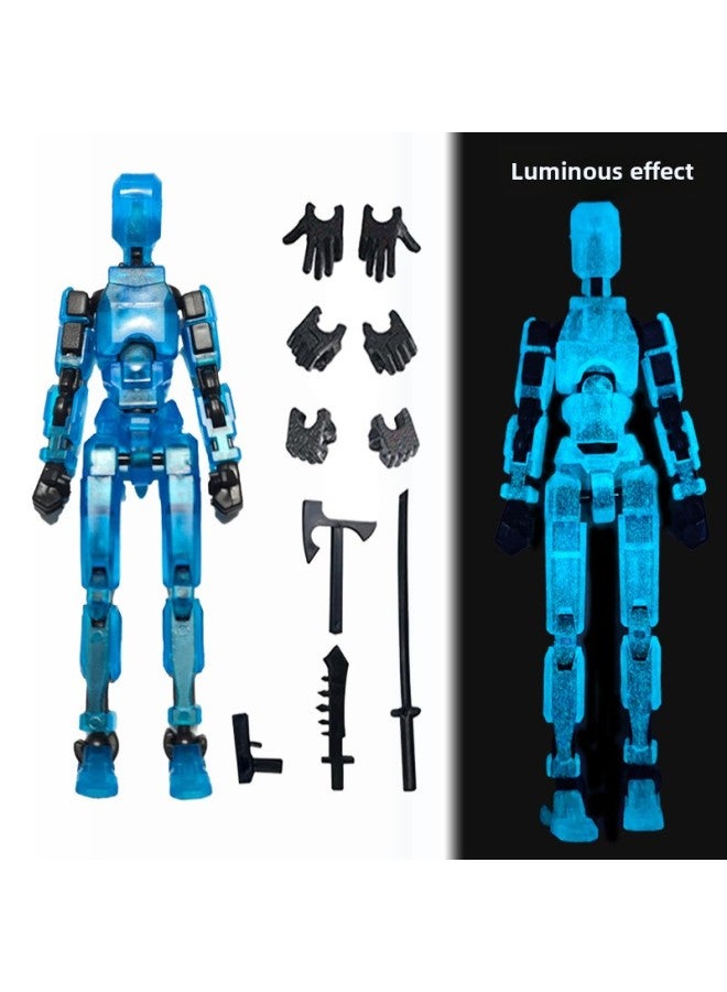 3rd Lucky DIY Doll 3D Printed Toy 13 Joints Movable Full Body Activity Stress Relief Toy Plastic Material From Guangdong-Color:Bag-Luminous Arthrotype  - Image 1
