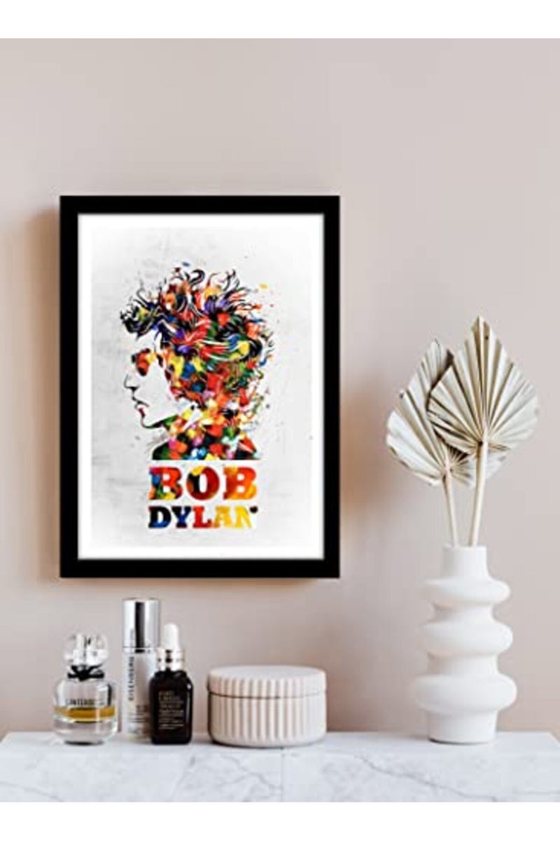GRAY WALL Bob Dylan Pop Art Framed Poster - Image 2
