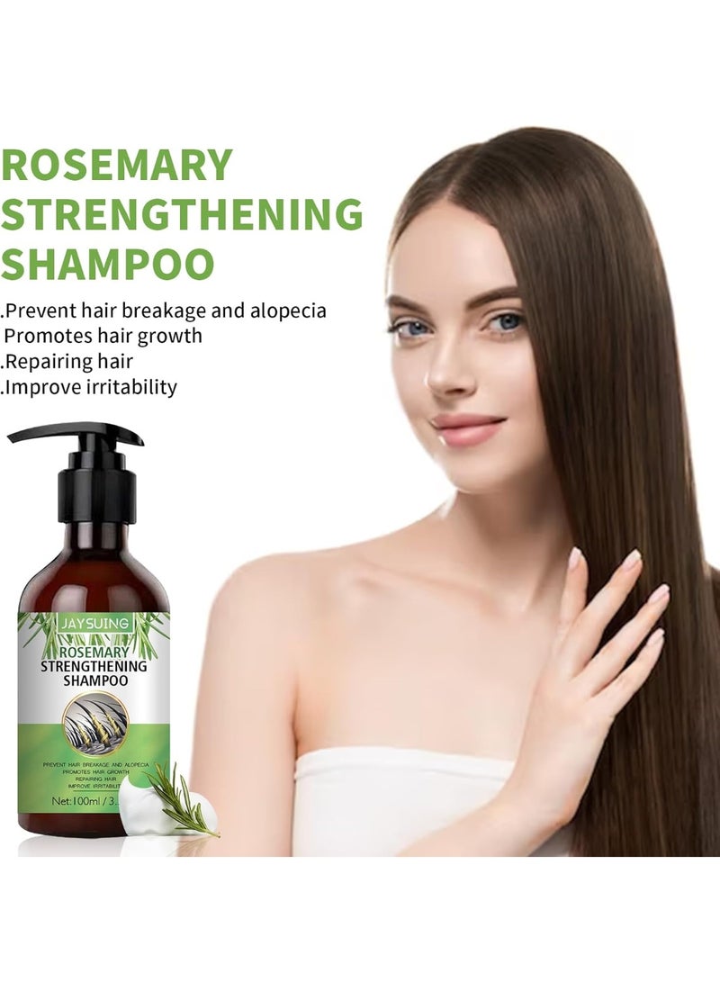 JAYSUING Rosemary Shampoo 100ml for Hair Strengthening and Scalp Nourishment Deeply nourishes hair and scalp, helps repair damage, reduce breakage, improve shine, and support healthier hair growth while leaving hair soft, smooth, and easy to manage. - Image 3