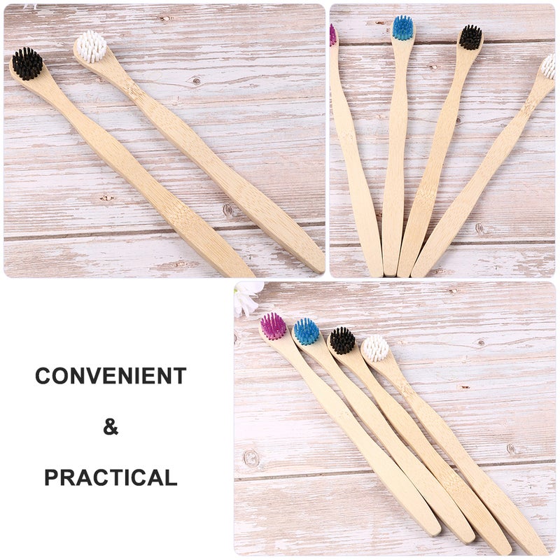 4pcs Tongue Scraper Tongue Cleaning Brush Oral Tools Tongue Accessories (Black) - Image 5