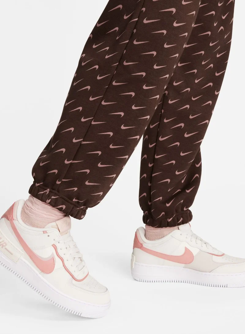Nike Nsw Phoenix Fleece Oversized All Over Printed Pants