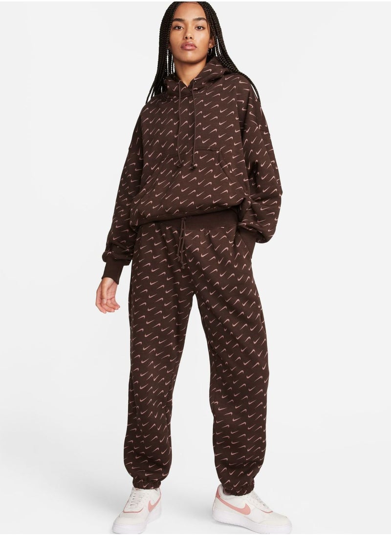 Nike - Nsw Phoenix Fleece Oversized All Over Printed Pants - Image 1