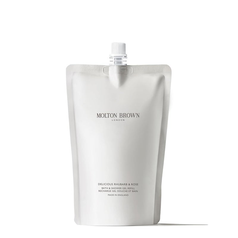 Molton Brown Delicious Rhubarb Rose Bath Shower Gel Refill 400 ml - Image 1