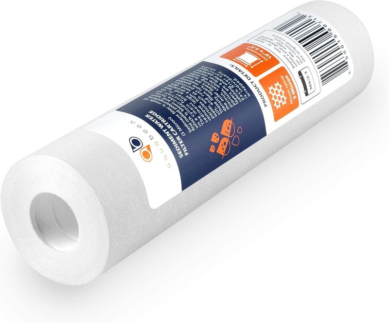 Aquaboon AB(P)-4C2S1I P-7PK Water Filter Set - 2.5" x 10" x 17" - Includes Carbon Block and Sediment Filters - Image 3