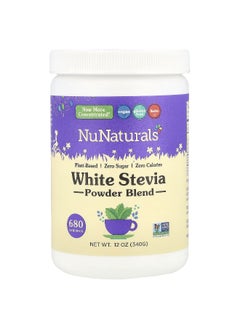 NuNaturals NuNaturals, White Stevia Powder Blend, 12 oz (340 g)  - Image 1