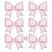 YOTHORN 6 Pcs Pink Bow Balloons for Girls 35 Inch Bow Foil BalloonsPink Bows Gender Reveal Decorations for Birthday Party Wedding Baby Shower Mouse Party Decoration - Image 2