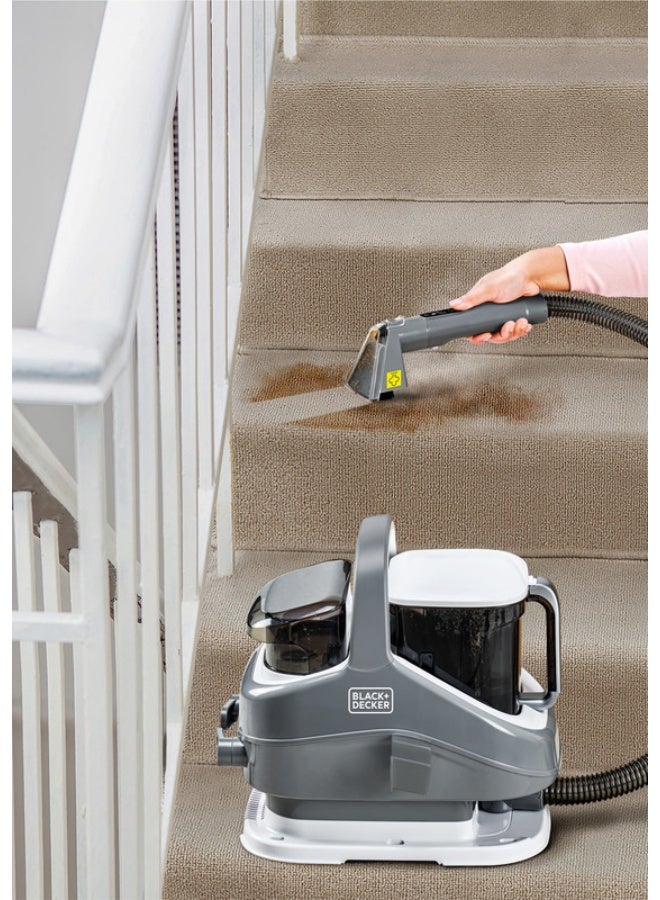 BLACK+DECKER 3-in-1 Multi-Surface Cleaner, 1300W Power & 12kPa Suction, Deep Clean Sofa, Upholstery & Spots, Dual Tank System, Built-in Steam with Auto Shut-Off BHSC1350CHS-B5 1300 W BHSC1350CHS-B5 Grey/White - Image 5