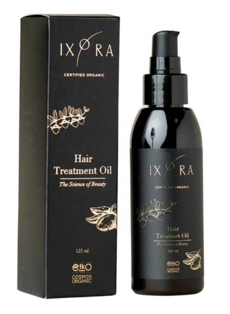IXORA Hair Treatment Oil - Certified Organic - Deeply nourish, hydrate and strengthens hair - Creates Shiny, strong and silky smooth Hair - GMO Free - Vegan Friendly - Image 1