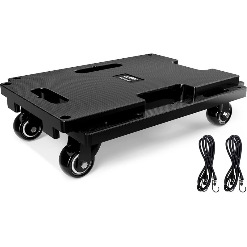 Ronlap Ronlap Furniture Moving Dolly 4 Wheels Heavy Duty Small Flat Dolly Cart with Wheels Interlocking Furniture Movers Dollies for Moving 440 Lbs Capacity 1 Pack Black 