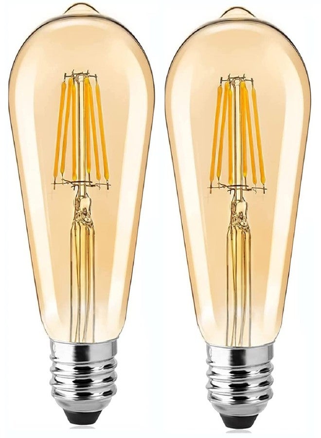 Gesto 4W E27 Base Filament Bulbs/Edison Hanging Light Led Bulb Warm White 2700K Antique Vintage Filament Light Bulbs, Pack Of 2 - Image 1