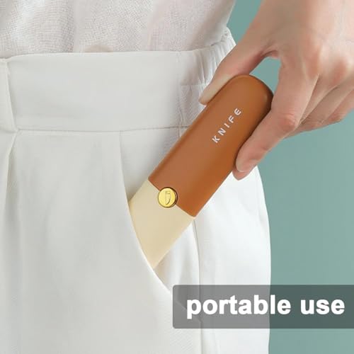 ZEVON® Foldable Knife for Travelling | Portable Travel Knife | Mini Knife and Peeler for Kitchen | 2 in 1 Knife and Peeler Set | Stainless Steel Bled - Multi Color - Image 5