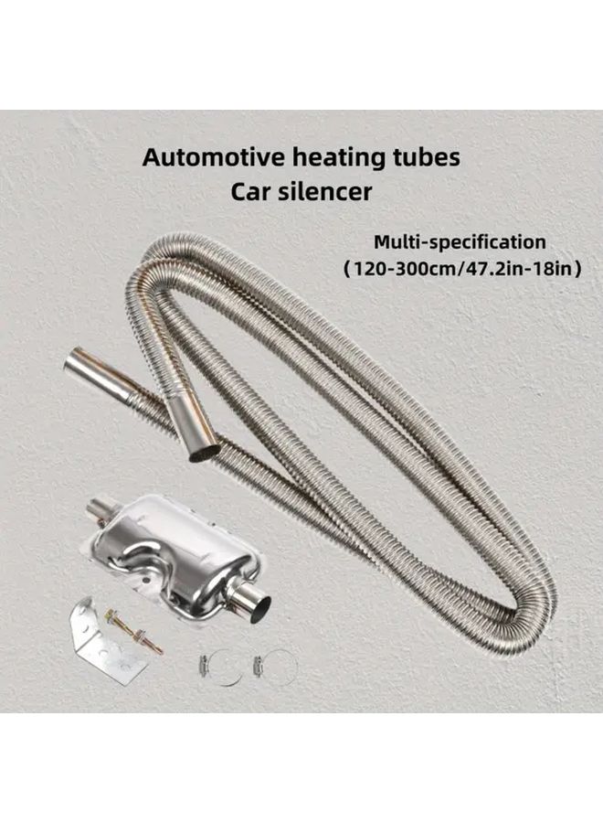 Stainless Steel Exhaust Pipe 23.62 Inch With Clamps For Parking Heater - Image 1