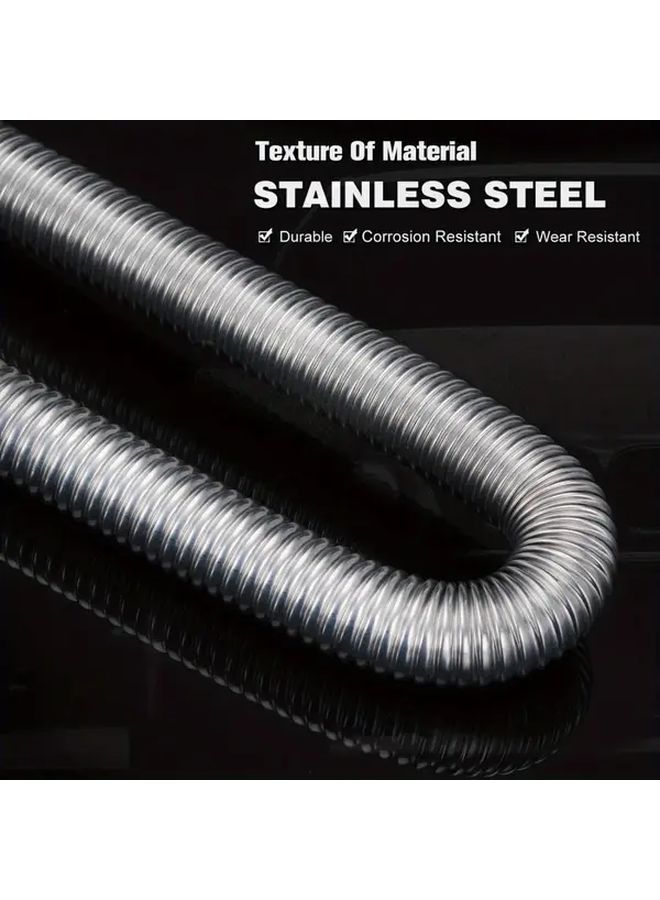 Stainless Steel Exhaust Pipe 23.62 Inch With Clamps For Parking Heater - Image 5
