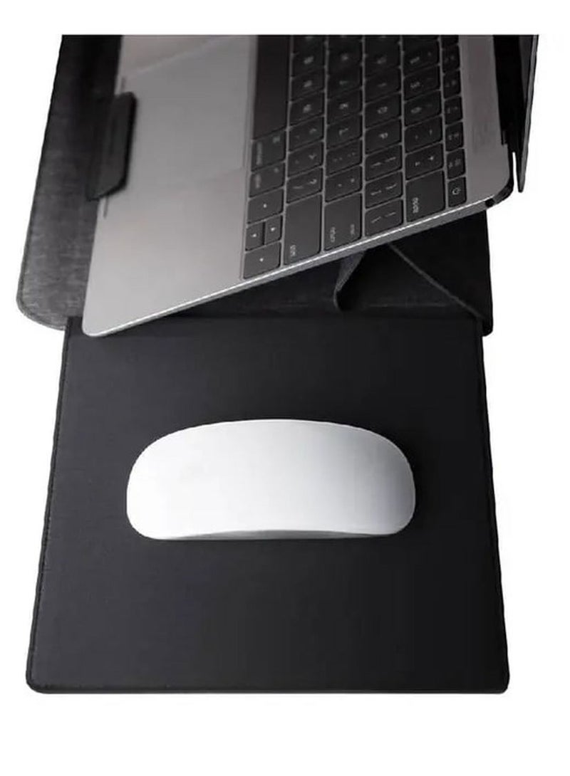 Viva Rever Multi-Functlonal Laptop Sleeve For Macbook Pro 13" - Dark Gray  - Image 3