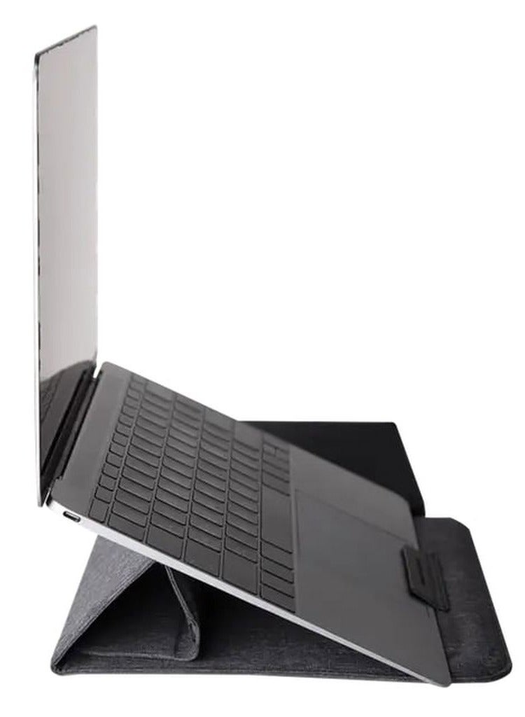 Viva Rever Multi-Functlonal Laptop Sleeve For Macbook Pro 13" - Dark Gray  - Image 2
