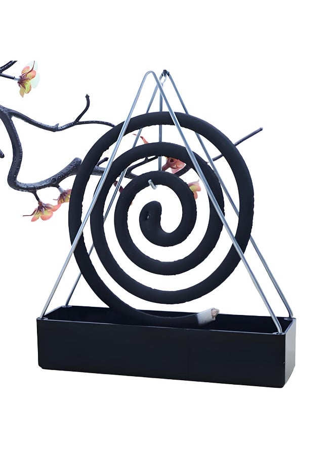 Iron Plastic Mosquito Coil Holder & Incense Burner Frame Incense Holders Coil Modern Repellent Incense Rack For Household Bedroom Patio