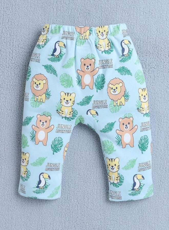 BUMZEE Baby Boys Cotton Diaper Pants/Leggings/Pyjamas Pack of 2 Yellow & Sky Blue - 3-6 Months (Peb10540C-ylw) - Image 5