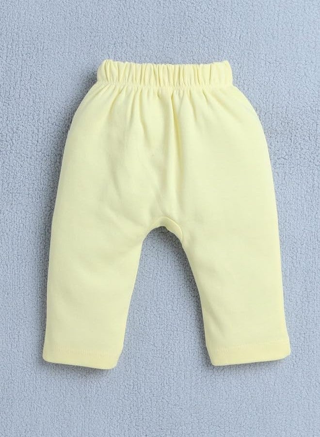 BUMZEE Baby Boys Cotton Diaper Pants/Leggings/Pyjamas Pack of 2 Yellow & Sky Blue - 3-6 Months (Peb10540C-ylw) - Image 3