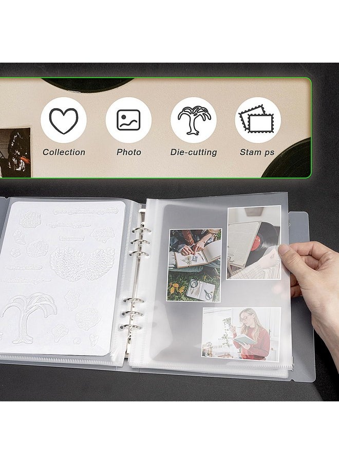 UNIMEIX - Thicken 8 Pack Magnetic Sheets For Dies Storage With 8 Pocket Bags, Album Pocket Storage Stamp And Die Storage Die Cut Storage For Card Making Supplies(1.5 Mm Thickness - Image 1