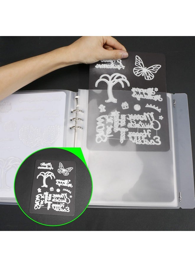 UNIMEIX - Thicken 8 Pack Magnetic Sheets For Dies Storage With 8 Pocket Bags, Album Pocket Storage Stamp And Die Storage Die Cut Storage For Card Making Supplies(1.5 Mm Thickness - Image 1