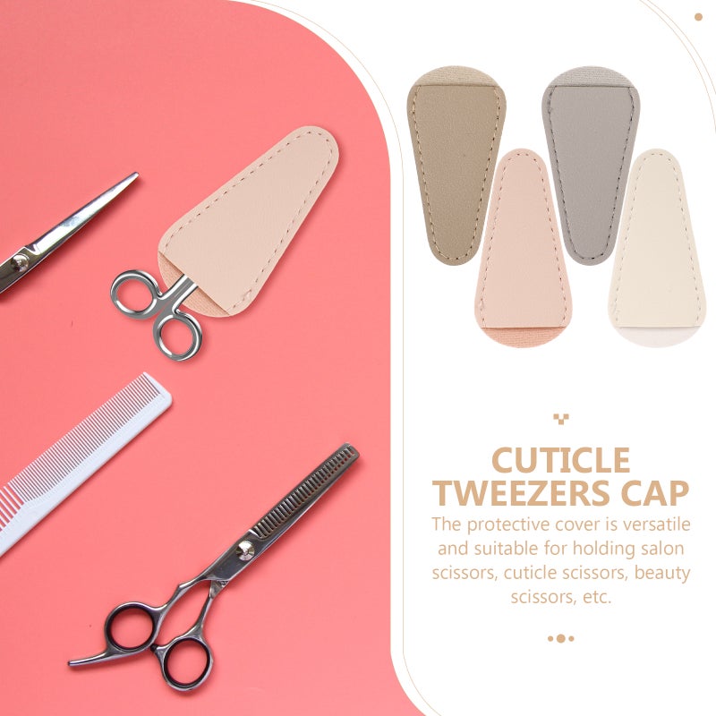4pcs Cuticle Scissor Covers Cuticle Nipper Protector Manicure Scissor Protective Cover - Image 3